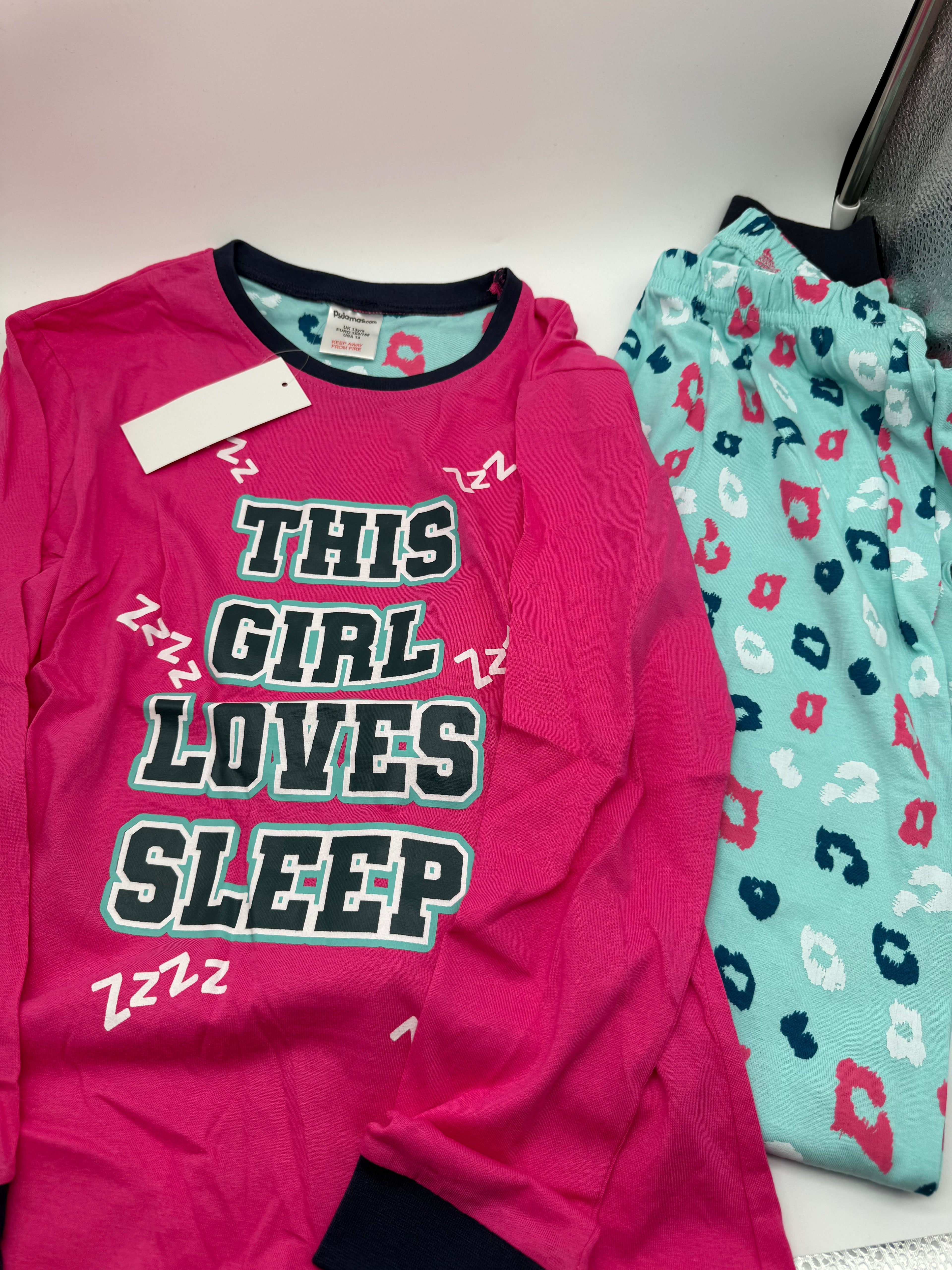 This girl loves sleep pjs 13yrs