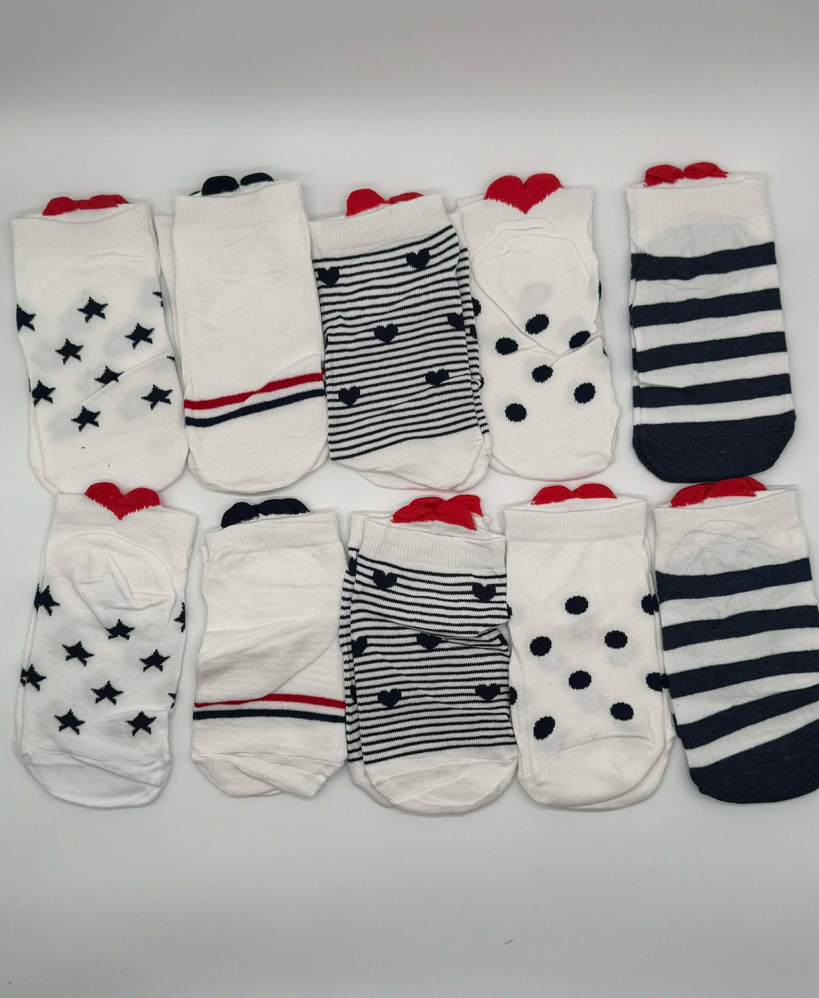 Set of 10 ankle socks