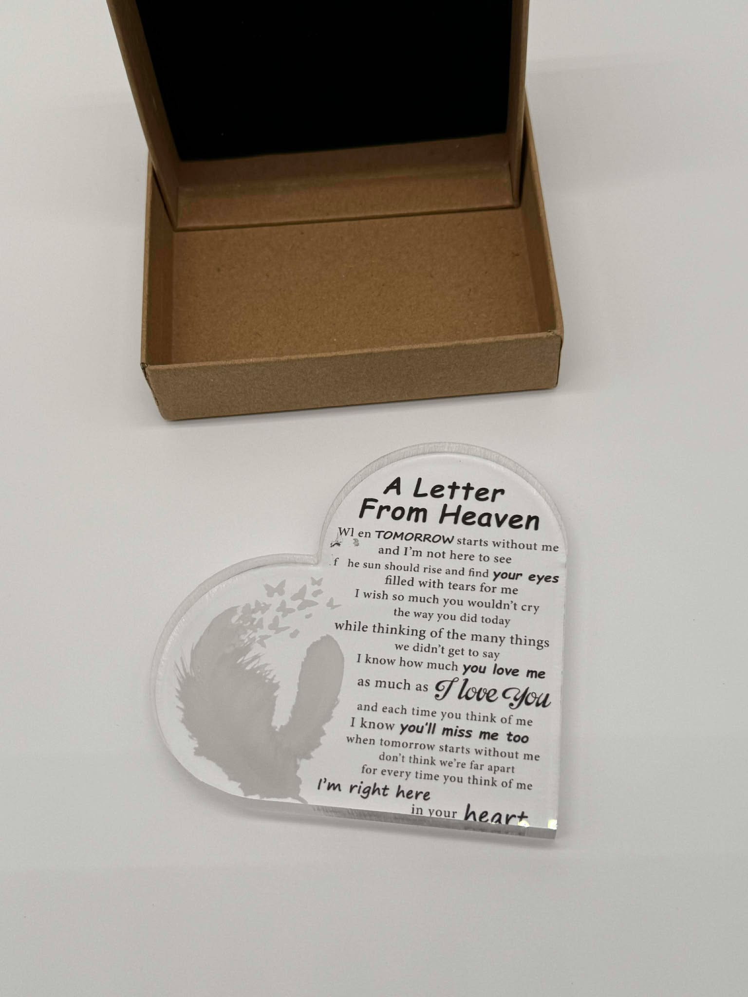 A letter from heaven plaque