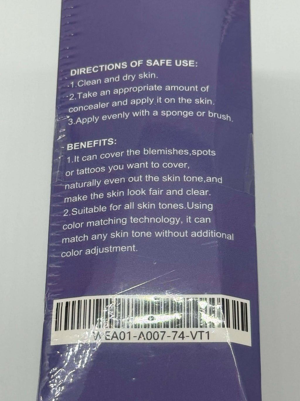 Cover skin body concealer