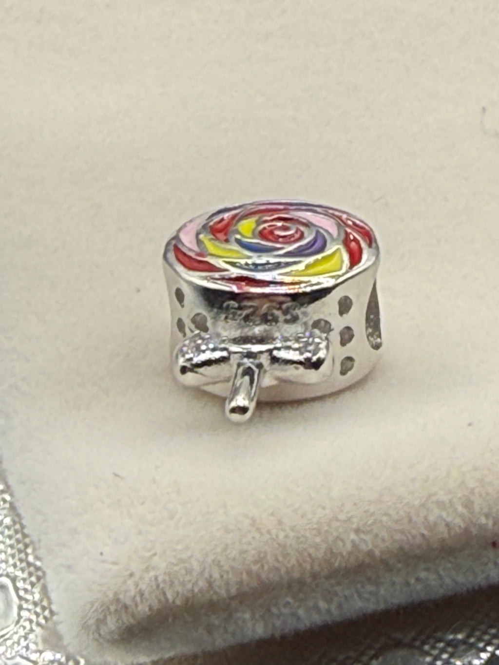 Sterling silver lollipop charm