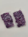 Pack of 200 purple hair bands