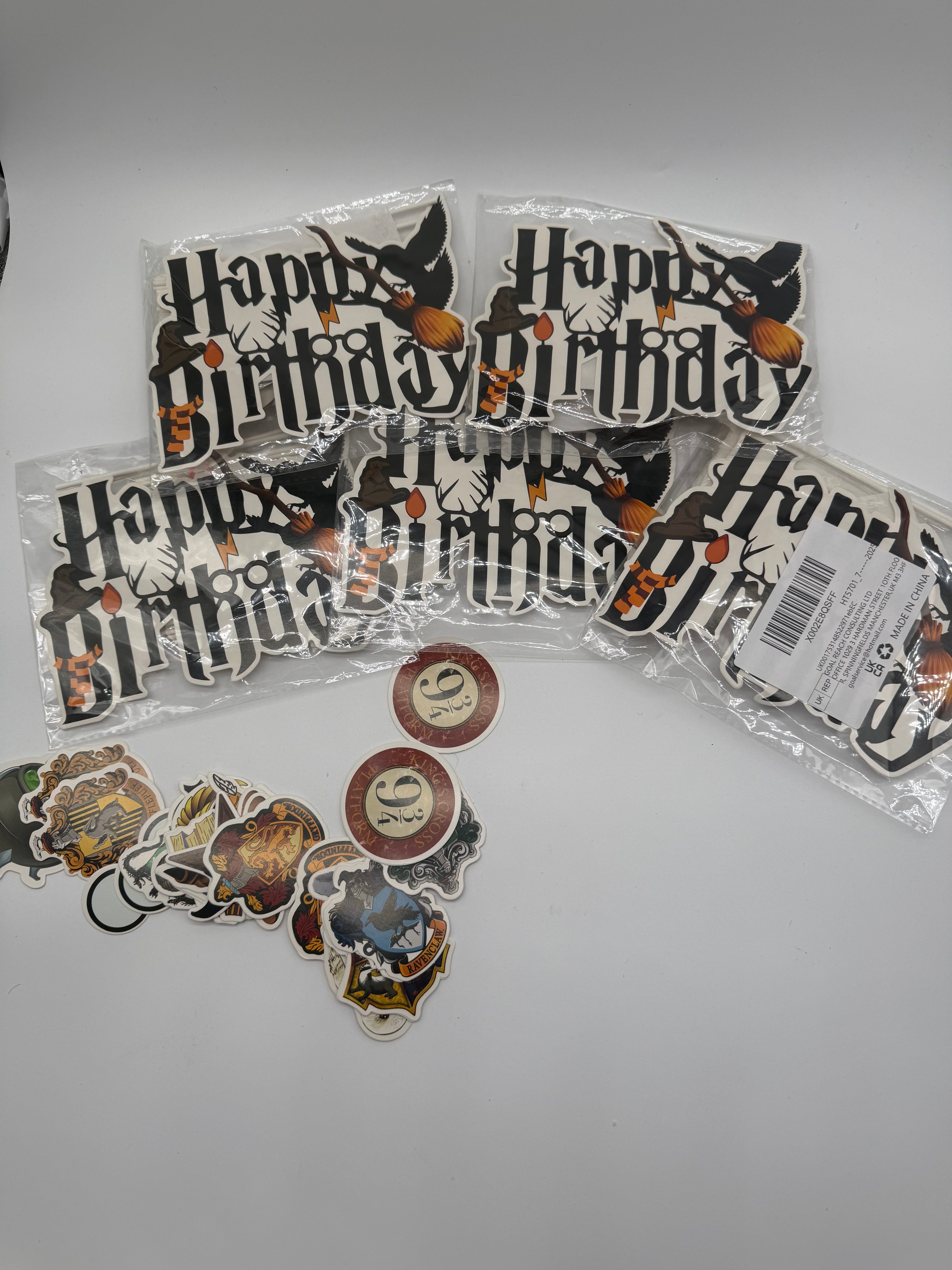 Bundle of 5 Harry Potter cake toppers