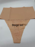 Beige XXL control thongs