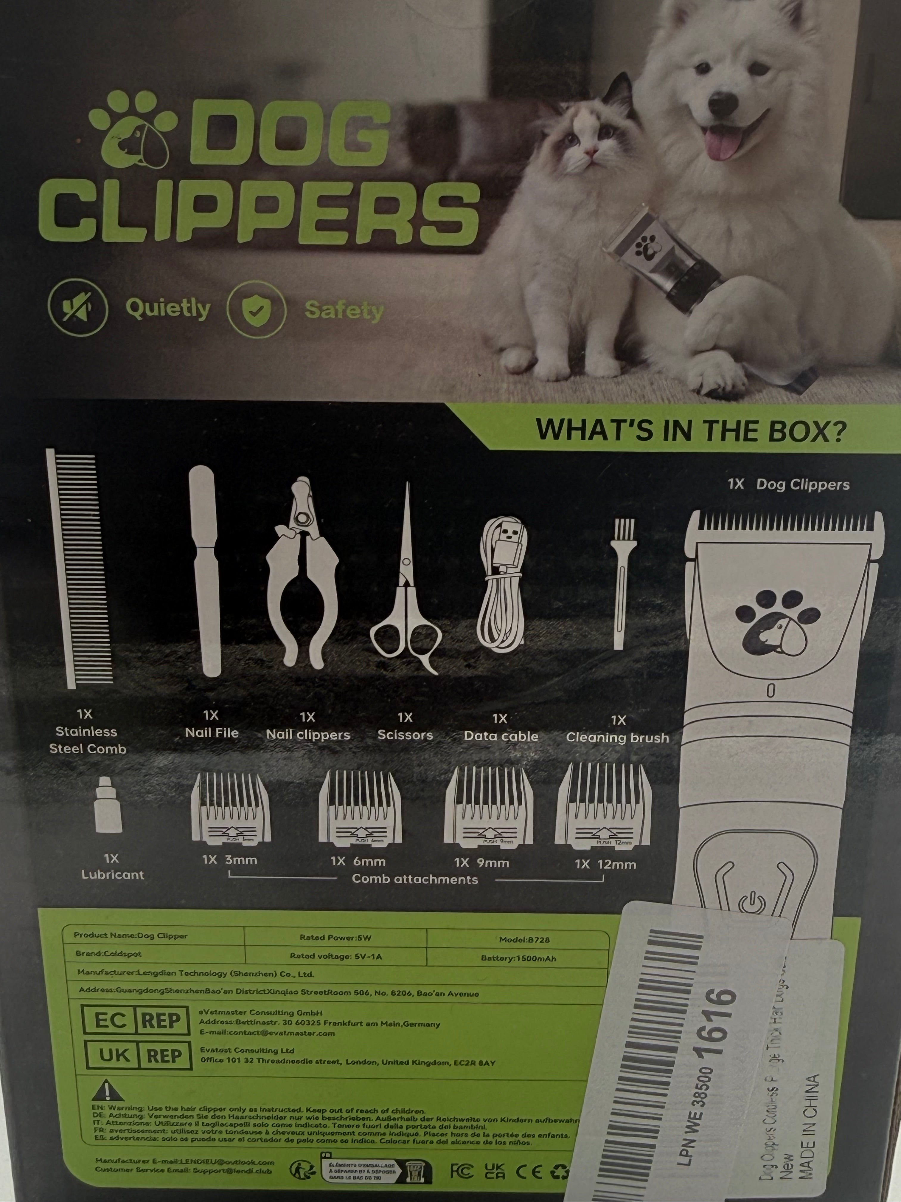 Dog hair clippers
