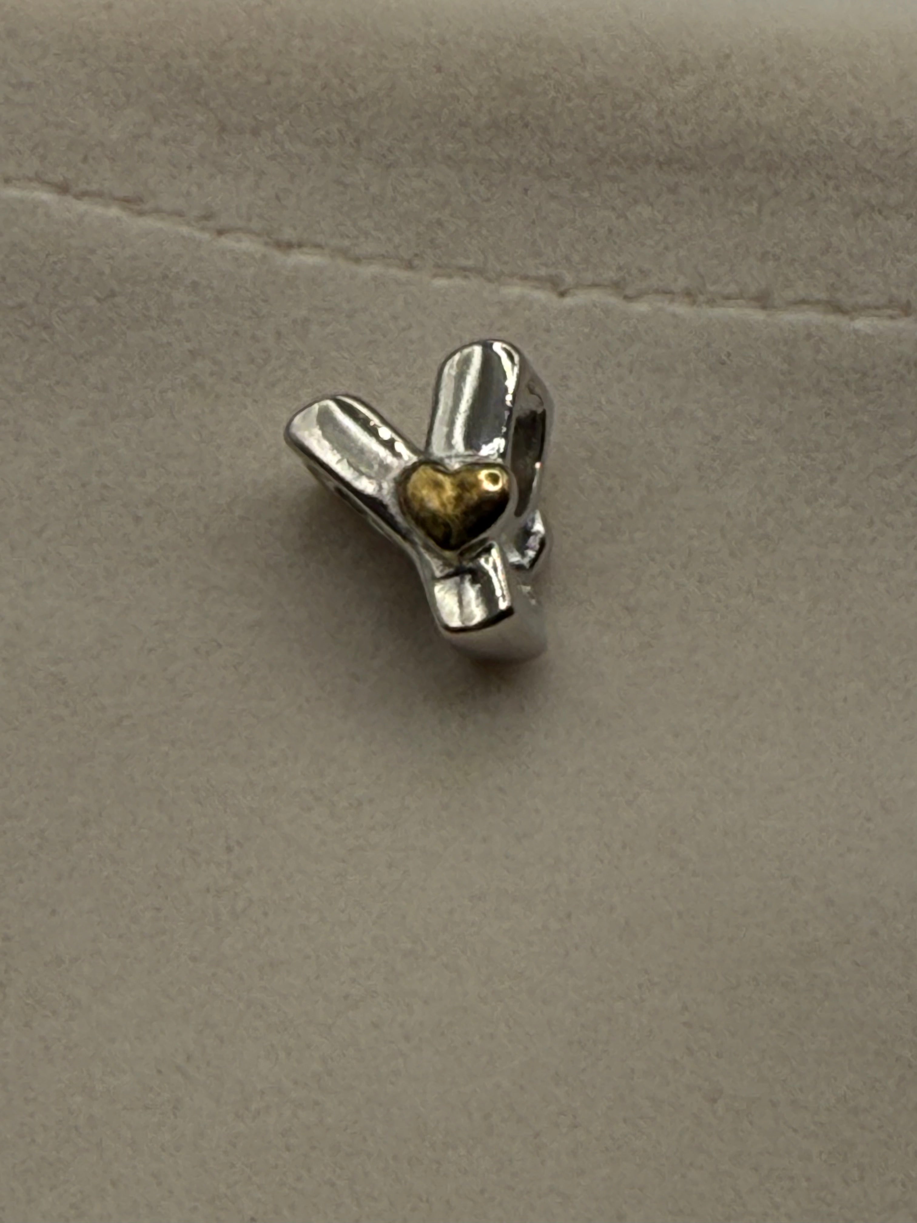 Sterling silver letter Y charm