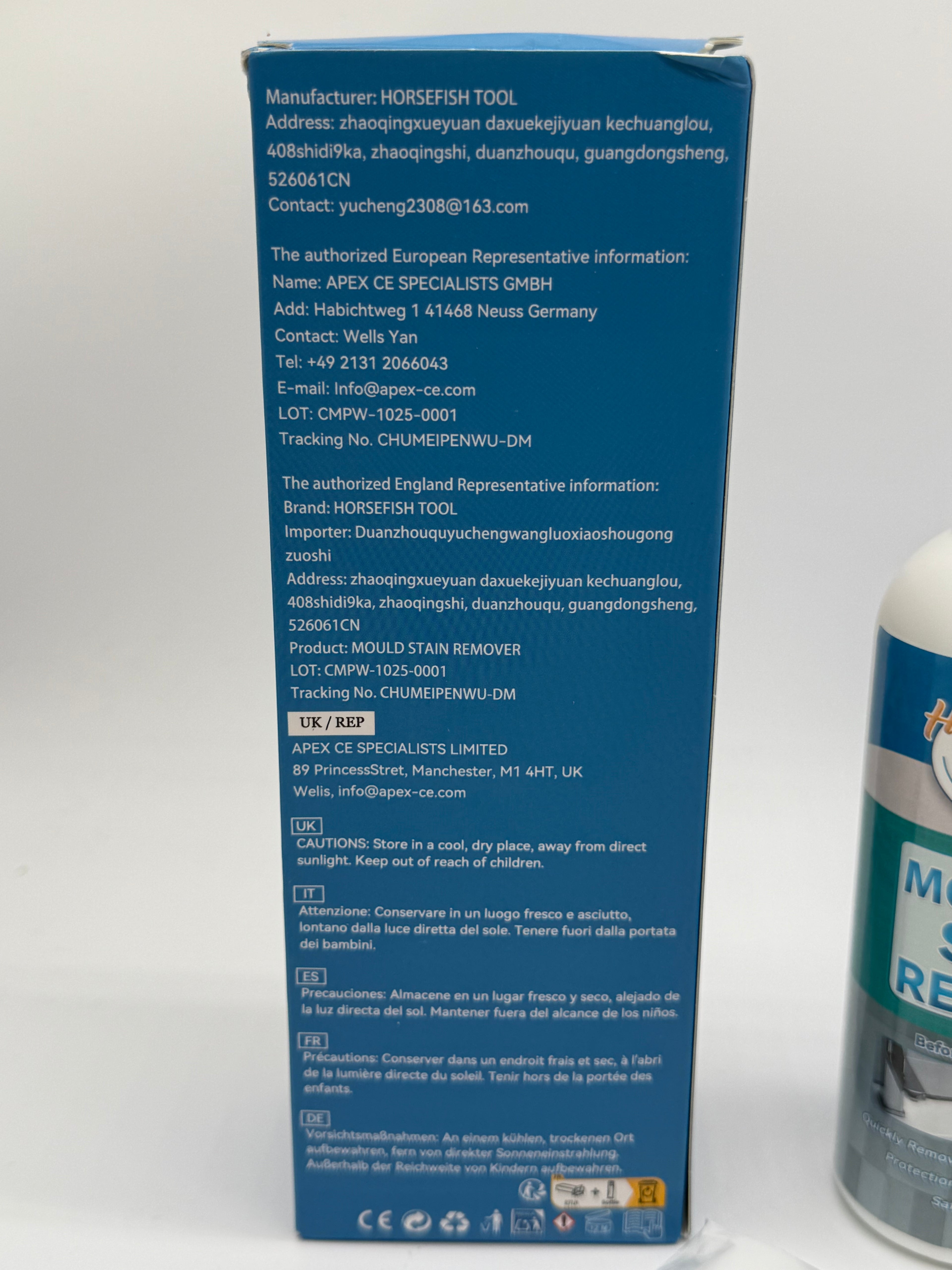 Mould remover spray