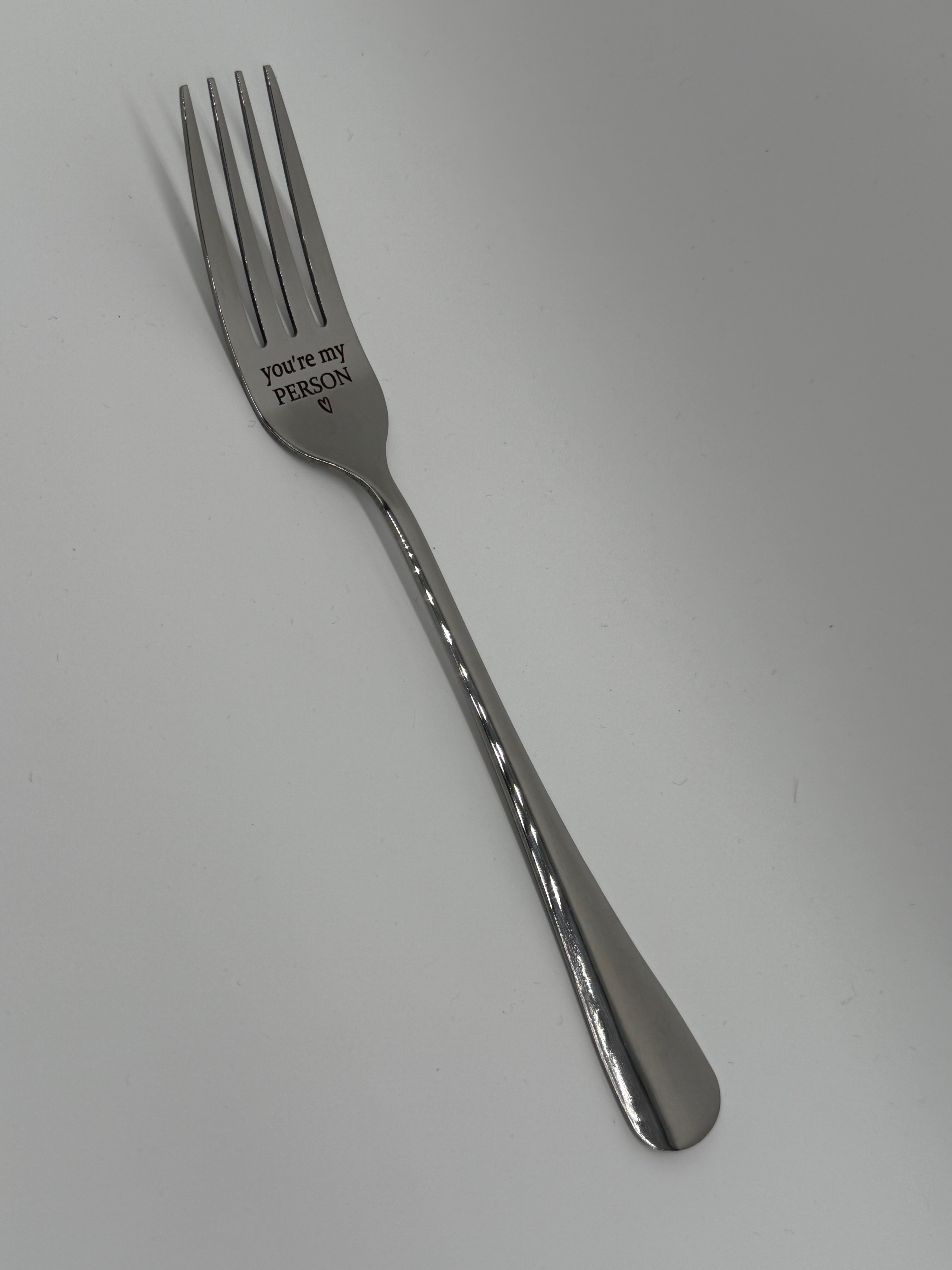 “You’re my person” stainless steel fork