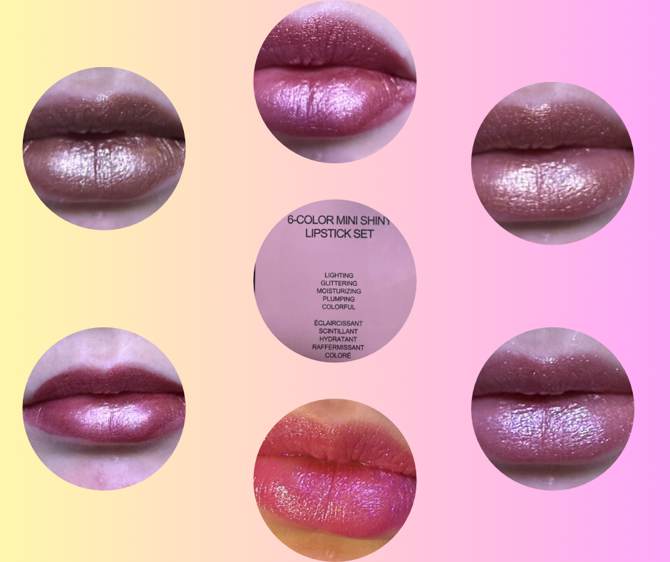 Pack of 6 lipsticks